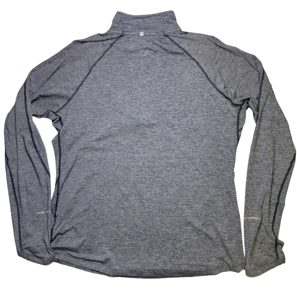 Nike Penn State Heathered Blue Long Sleeve Quarter Zip Pullover